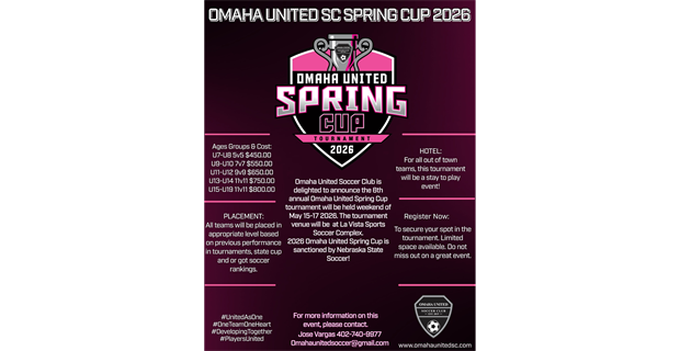 OMAHA UNITED SPRING CUP 2026! 
